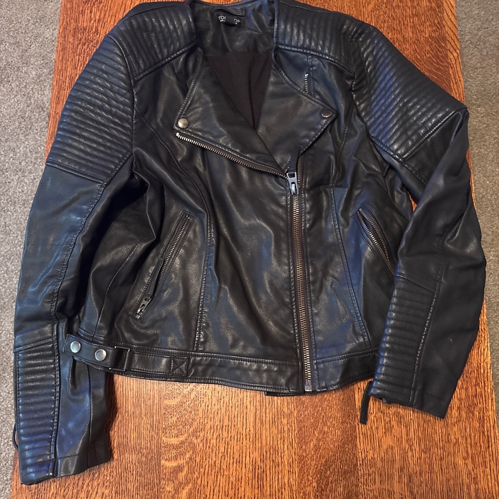 Faux leather jacket